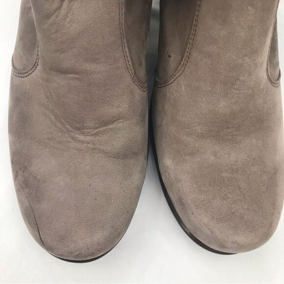 NAOT Taupe Leather MODESTO Ruched Ankle Boots - Picture 7 of 14